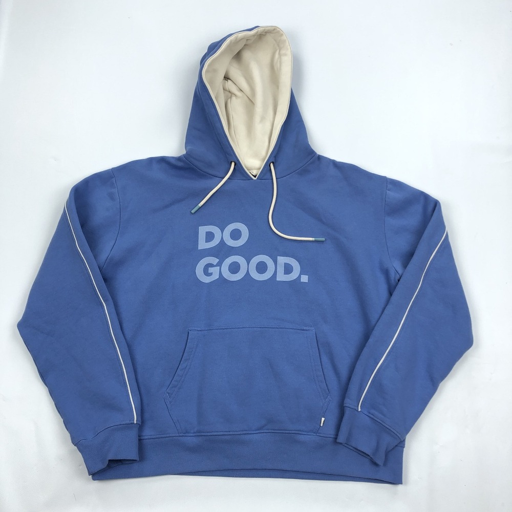 Cotopaxi Do Good Hoodie Women's Blue Pullover Sweatshirt Activewear Size Large L